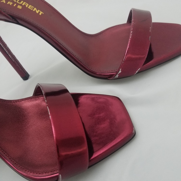 Saint laurent amber heels 37 red purple - Picture 7 of 9